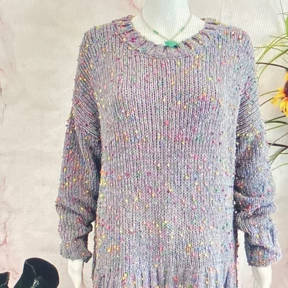 Seven7 Women's Speckled Knit Sweater